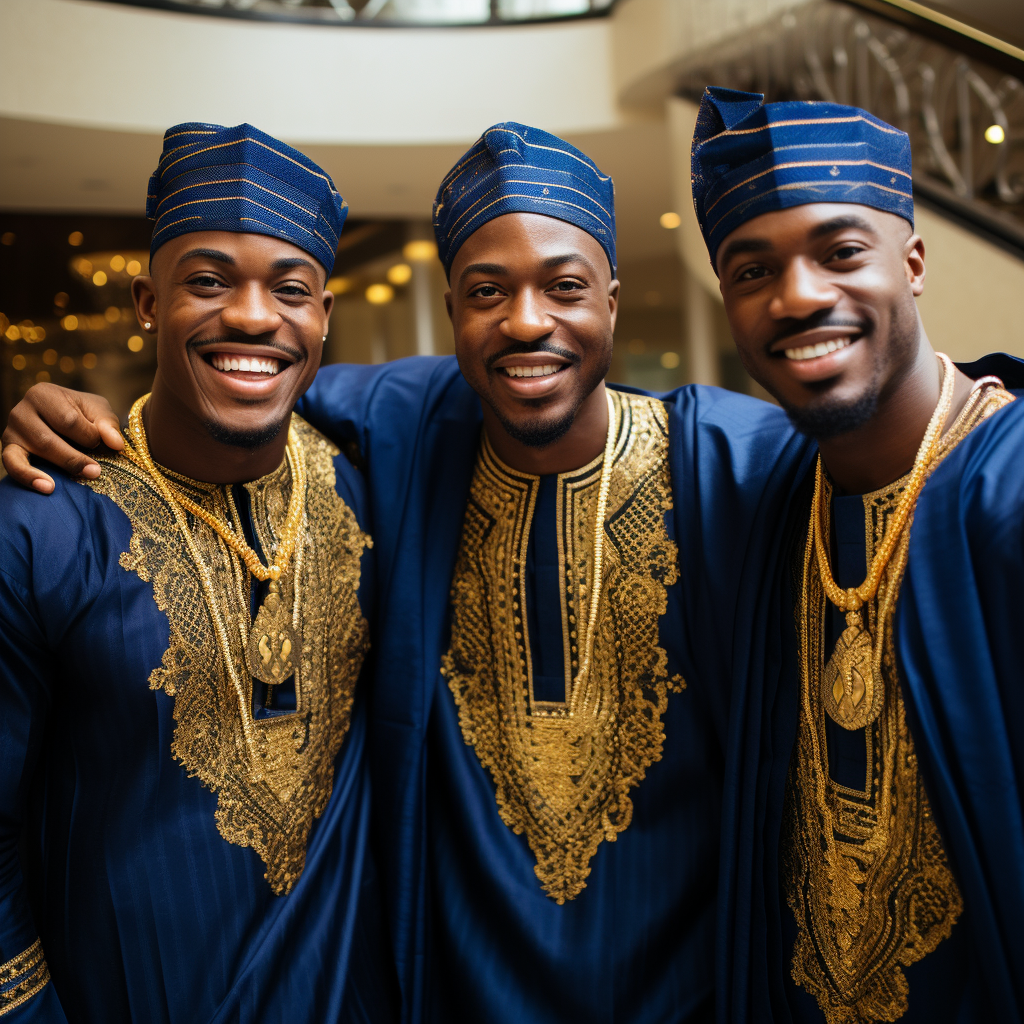 Mrcookey 3 Handsome Nigerian Men Smiling And Wearing A Royal Bl 5b175df9 3e0b 461a B9c4 A63d3782af61